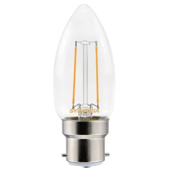 Ampoule à Led Culot B22 Ampoule ToLEDo Rétro Filaments Flamme 2.5W 250lm B22 - Sylvania 6 Ampoule à Led Culot B22 Ampoule ToLEDo Rétro Filaments Flamme 2.5W 250lm B22 - Sylvania – Image 4