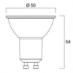Ampoule à Led à Culot Gu10 Ampoule LED à Réflecteur Sylvania 4,2 W 320 Lumens Culot GU10 3000 K
