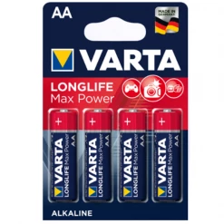 Pile Aa-lr6 1,5 V Piles Alcalines Max Tech AA Varta LR6 - Tension 1.5V - Lot De 4 Piles