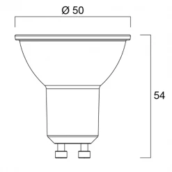Ampoule à Led à Culot Gu10 Ampoule RefLED ES50 7W 610lm 36° - Sylvania - 840 Blanc Froid