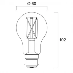 Ampoule à Led Culot B22 Ampoule LED Sylvania ToLEDo Retro A60 Satiné 7 W 806 Lm B22 2700 K -Électricité importe boutique 2 64