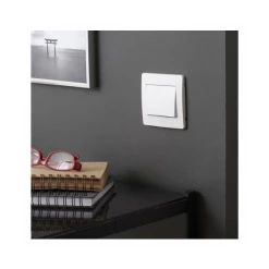 Interrupteur à Encastrer Interrupteur Diam2 Va Et Vient Blanc Debflex 739110 -Électricité importe boutique 739110 3