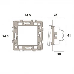 Debflex Prise électrique à Encastrer Interrupteur Va Et Vient + Cache + Support 48 X 48 X 41 Mm ABS - Blanc 7 Debflex Prise électrique à Encastrer Interrupteur Va Et Vient + Cache + Support 48 X 48 X 41 Mm ABS - Blanc -Électricité importe boutique 742922dimensions 489822 1