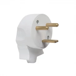 Fiche Male 2 Poles + Terre Fiche Mâle Latérale Blanc 2P Et T 20 A Debflex 713420 3142187134202