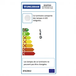 Tungsram Luminaire Et Accessoire Hublot Rond LED Intégrée 17W Installation Intérieure Extérieure 3000K