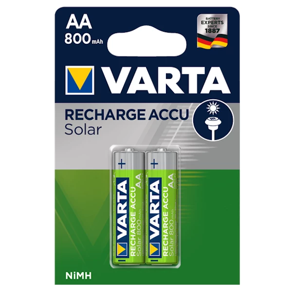 Pile Rechargeable Pile Recharge Varta Accu Solar AA 800 MAH - Lot De 2 4 Pile Rechargeable Pile Recharge Varta Accu Solar AA 800 MAH - Lot De 2 – Image 2