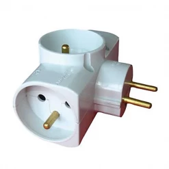 Adaptateur Multiprise Latérale 3 X 2 Pôles + Terre 16A Debflex 714410