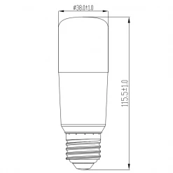Tungsram Ampoule Led à Culot E27 Ampoule Cylindrique LED 9W à Visser E27 Blanc Neutre 4000 K Dépolie X 3 11 Tungsram Ampoule Led à Culot E27 Ampoule Cylindrique LED 9W à Visser E27 Blanc Neutre 4000 K Dépolie X 3 -Électricité importe boutique ampoule led 9w dimensions