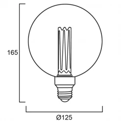 Ampoule Led à Culot E27 Ampoule ToLEDo Mirage G120 2.5W 125lm E27 - Sylvania - 820 Bougie 8 Ampoule Led à Culot E27 Ampoule ToLEDo Mirage G120 2.5W 125lm E27 - Sylvania - 820 Bougie -Électricité importe boutique ampoule led mirage