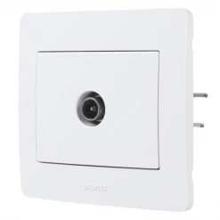 Prise électrique à Encastrer Prise Encastrable TV Gamme Diam 2 Blanc Debflex 739180