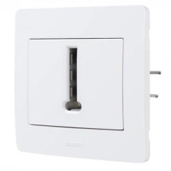 Prise électrique En Saillie Prise Encastrable Téléphone 8 Plots Gamme Diam2 Blanc Debflex