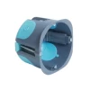 Debflex Boite Encastrement Boite D'appareillage Cloisons Sèches Stop Air - 67 Mm - 50 Mm -Électricité importe boutique boite d appareillage cloisons seches stop air diametre 67 mm profondeur 40 mm gris bleu
