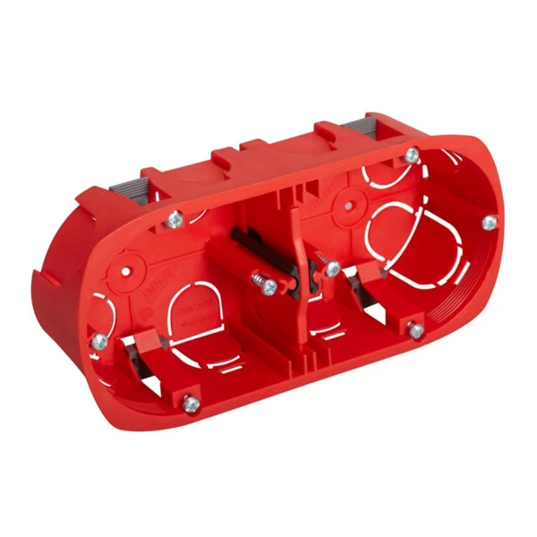 Debflex Boite Encastrement Boîte D'encastrement à 2 Postes Pour Cloison Sèche/creuse 3 Debflex Boite Encastrement Boîte D'encastrement à 2 Postes Pour Cloison Sèche/creuse