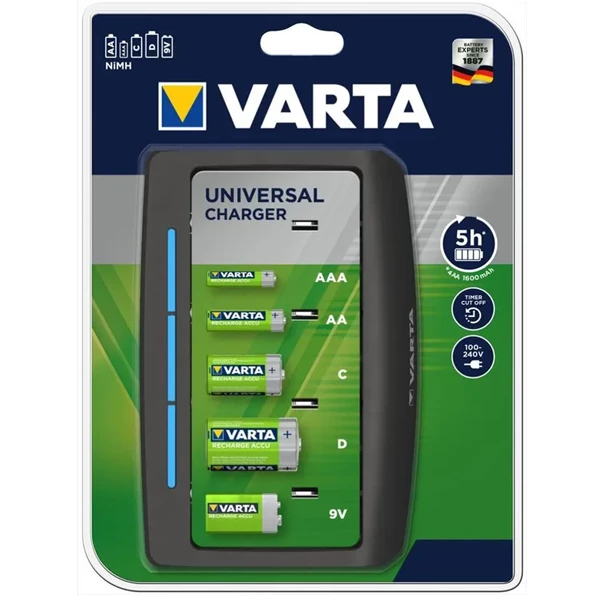 Pile Rechargeable Chargeur Universel Varta Pour 2 Ou 4 Piles Rechargeables - Avec Voyant 4 Pile Rechargeable Chargeur Universel Varta Pour 2 Ou 4 Piles Rechargeables - Avec Voyant – Image 2