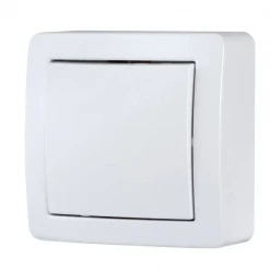 Interrupteur En Saillie Interrupteur Va Et Vient Saillie Gamme Emeraude Blanc Debflex 732110