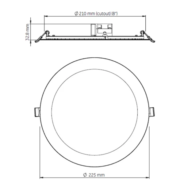 Tungsram Luminaire Et Accessoire Luminaire Encastré Plafonnier LED 22W 4000K 220-240V Aluminium Blanc 7 Tungsram Luminaire Et Accessoire Luminaire Encastré Plafonnier LED 22W 4000K 220-240V Aluminium Blanc – Image 5