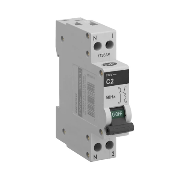 Debflex Disjoncteur Et Interrupteur Différentiel Disjoncteur 3KA Phase Neutre 2 Ampères 230V - 2A Bornes Acier Gris 3 Debflex Disjoncteur Et Interrupteur Différentiel Disjoncteur 3KA Phase Neutre 2 Ampères 230V - 2A Bornes Acier Gris