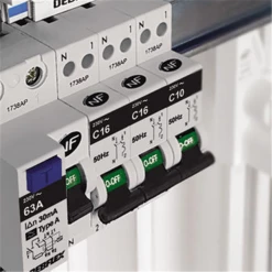 Debflex Disjoncteur Et Interrupteur Différentiel Disjoncteur 3KA Phase + Neutre - 2 Ampères - Tension 230V - Courant 16 A - Bornes Acier - Blanc 707814 -Électricité importe boutique disjoncteur1modulephn 521507 1 1