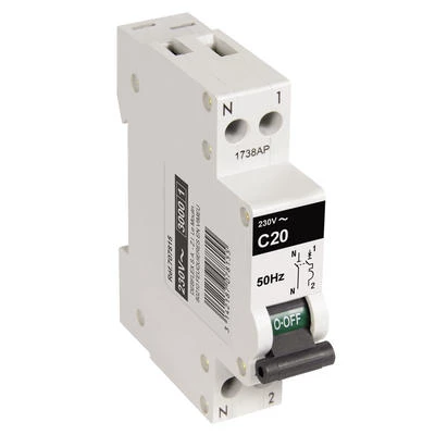 Disjoncteur Et Interrupteur Différentiel Disjoncteur Blanc 3ka 1 Module Phase + Neutre 20 A : Debflex 707042 4 Disjoncteur Et Interrupteur Différentiel Disjoncteur Blanc 3ka 1 Module Phase + Neutre 20 A : Debflex 707042 – Image 2
