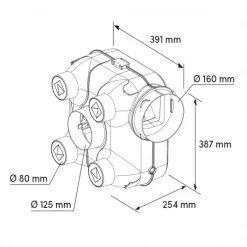 Vmc Et Accessoires Ensemble VMC Simple Flux Autoréglable City'air - Autogyre