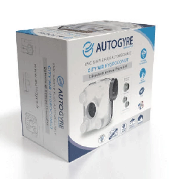 Vmc Et Accessoires Ensemble VMC Simple Flux Autoréglable City'air Hygrocomut - Autogyre 3 Vmc Et Accessoires Ensemble VMC Simple Flux Autoréglable City'air Hygrocomut - Autogyre