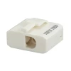 Luminaire Et Accessoire Fiche DCL Debflex - à Vis - 2 Pôles + Terre 3,5 X 3 X 2 Mm Blanc -Électricité importe boutique fiche dcl debflex connexion a vis 2 poles terre 3 5 x 3 x 2 mm polypropylene blanc