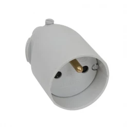 Fiche Femelle 2 Poles + Terre Fiche Femelle Debflex Sortie Droite Coiffe 2 Pôles + Terre 3500 W