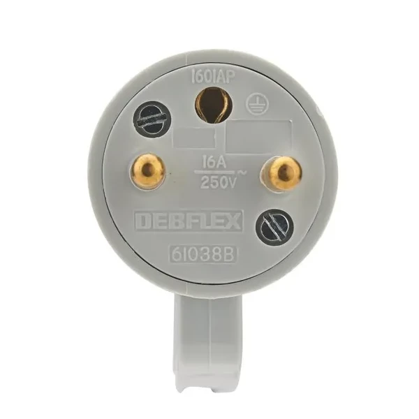 Fiche Male 2 Poles + Terre Fiche Mâle Debflex - 2 Pôles + Terre 16 A - Broches 4.8 Mm 3 Fiche Male 2 Poles + Terre Fiche Mâle Debflex - 2 Pôles + Terre 16 A - Broches 4.8 Mm