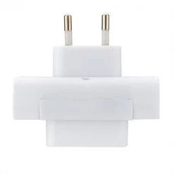 Fiche Multiprise Triple Debflex - 2 Pôles - Sortie Latérale - 6A -Électricité importe boutique fiche multiprise triple debflex 3 x 2 poles sortie laterale intensite 6a plastique blanc 2