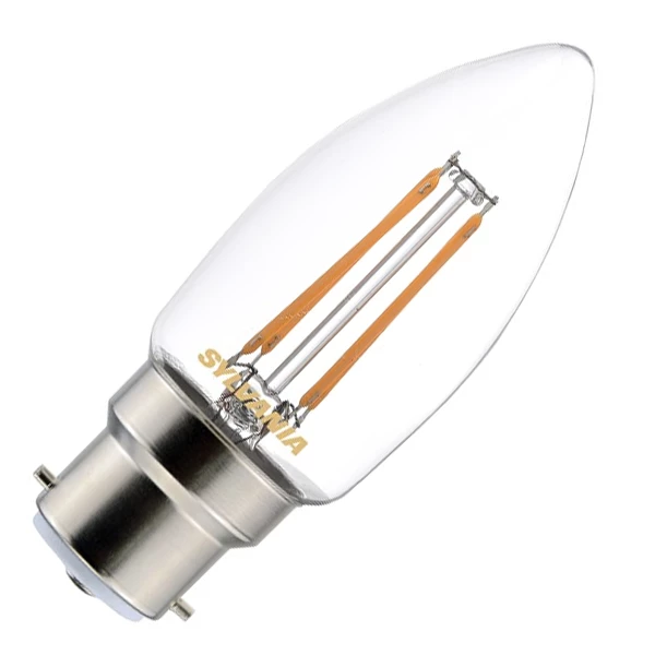 Ampoule à Led Culot B22 Ampoule LED Flamme Sylvania Retro 4,5 W 470 Lumens B22 2700 K 4 Ampoule à Led Culot B22 Ampoule LED Flamme Sylvania Retro 4,5 W 470 Lumens B22 2700 K – Image 2