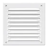 Autogyre Vmc Et Accessoires Grille Ventilation Persienne Moustiquaire - 100 X 100 Mm Aluminium -Électricité importe boutique grille de ventilation a persienne avec moustiquaire 100 x 100 mm aluminium blanc
