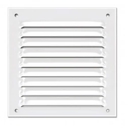 Autogyre Vmc Et Accessoires Grille Ventilation Persienne Moustiquaire - 100 X 100 Mm Aluminium