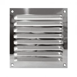 Autogyre Vmc Et Accessoires Grille De Ventilation à Persienne Moustiquaire 300 X 300 Mm Aluminium