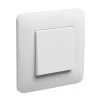 Debflex Interrupteur à Encastrer Interrupteur Bouton Poussoir - 85 X 85 X 41 Mm - Diamètre 67 Mm - ABS -Électricité importe boutique interrupteur bouton poussoir a encastrer 85 x 85 x 41 mm diametre 67 mm abs blanc