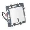 Debflex Interrupteur à Encastrer Interrupteur Poussoir à Voyant + Cache + Support 48x48x41mm ABS Blanc -Électricité importe boutique interrupteur bouton poussoir a voyant cache support metal 48 x 48 x 41 mm abs blanc