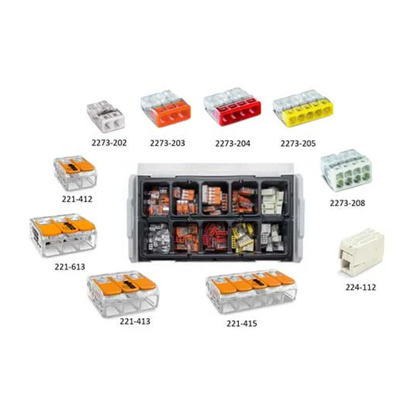 Assortiment De Borne De Connexion Assortiment 195 Bornes Connexion 221, 2273 224 Wago L-Boxx Mini 5 Assortiment De Borne De Connexion Assortiment 195 Bornes Connexion 221, 2273 224 Wago L-Boxx Mini – Image 3