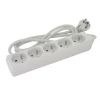 Bloc Multiprise Debflex 5 Prises 16A Avec Câble De 1m50 Blanc -Électricité importe boutique ok 1