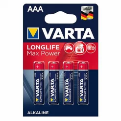 Varta Pile Aaa-lr3 1,5 V Pack De 4 Piles Alcalines LongLife Max Power AAA / LR03