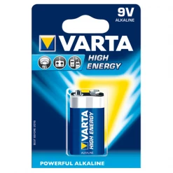 Pile 6lr61 9 V Pile Varta High Energy 6LR61 9V Alcaline (pile Carrée) 04922121411 -Électricité importe boutique pile varta high energy 6lr61