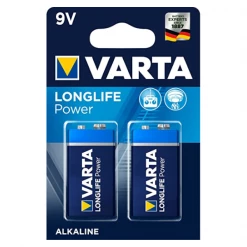 Pile 6lr61 9 V Pile Alcaline - Varta 6LR61 Long Life Power - 9V Longue Durée X 2 Piles