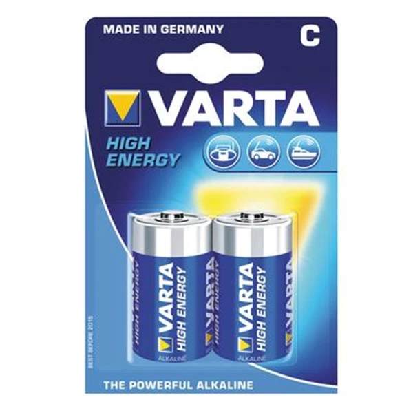 Pile C-lr14 1,5 V Pile High Energy LR14 Format C - Pour Appareils énergivores - Blister De 2 Piles Varta 4914121412 4 Pile C-lr14 1,5 V Pile High Energy LR14 Format C - Pour Appareils énergivores - Blister De 2 Piles Varta 4914121412 – Image 2