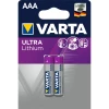 Pile Aaa-lr3 1,5 V Piles Ultra Lithium AAA Varta Tension 1.5V - 2 Piles 6103301402 1 Pile Aaa-lr3 1,5 V Piles Ultra Lithium AAA Varta Tension 1.5V - 2 Piles 6103301402 -Électricité importe boutique piles lithium aaa 15v varta professionnal