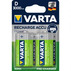 Pile Rechargeable Piles Rechargeables Accus Varta LR20 3000 MAh - Blister De 2 Piles