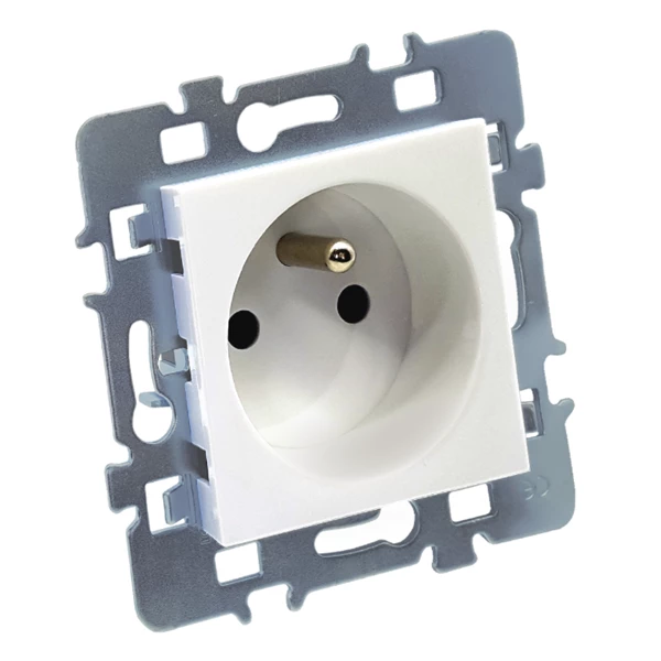 Debflex Prise électrique à Encastrer Prise 2 Pôles + Terre - Cache Blanc + Support Métal - 48 X 48 X 40 Mm 3 Debflex Prise électrique à Encastrer Prise 2 Pôles + Terre - Cache Blanc + Support Métal - 48 X 48 X 40 Mm