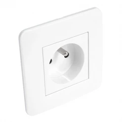 Prise électrique à Encastrer Prise 2 Pôles + Terre Debflex - 16A - 250V - 85 X 85 X 36 Mm - ABD