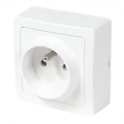 Prise électrique En Saillie Prise 2P+T 16A En Saillie BLOK Couleur Blanc Debflex 746806