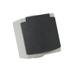 Prise électrique En Saillie Prise Perle 2p+t 16a Gris Ip55 Debflex 730120 3142187301208