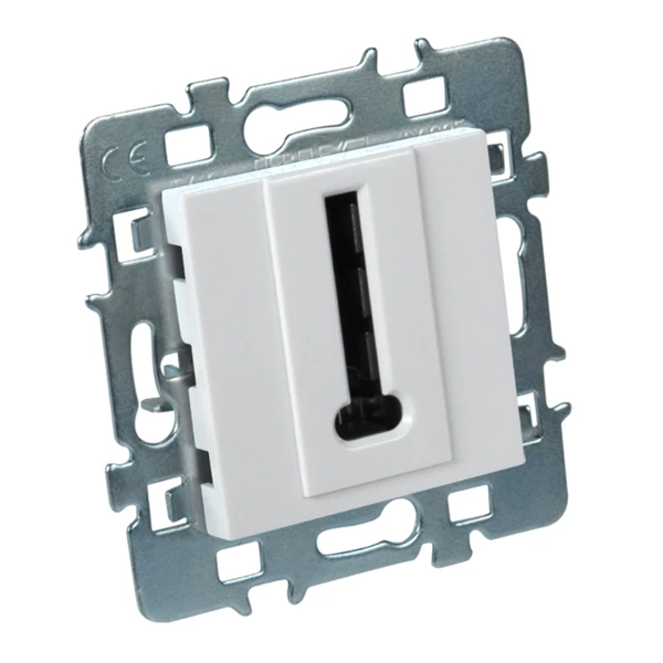 Debflex Prise électrique à Encastrer Prise Pour Téléphone Fixe Cache Blanc Support Métal 48x48x27mm ABS Blanc 4 Debflex Prise électrique à Encastrer Prise Pour Téléphone Fixe Cache Blanc Support Métal 48x48x27mm ABS Blanc – Image 2