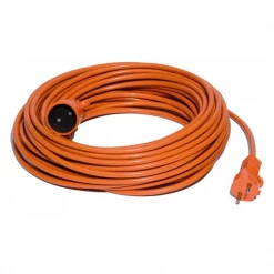 Ceba Fiche Femelle 3 Poles Et Plus Rallonge électrique Jardin 2P+T Câble 20 Mètres IP20 1 Prise 16A 250V