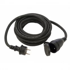 Ceba Fiches Et Prises électriques Rallonge Prolongateur 2P+T 5 Mètres 3G1,5 1 Prise Clapet 16A 250V